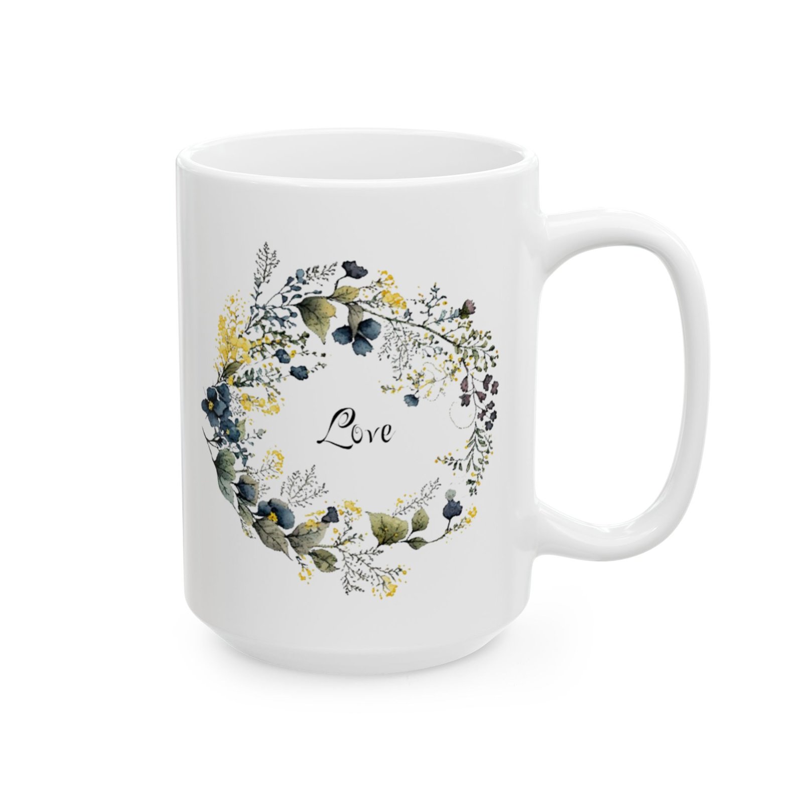 Blue Flower Love Mug (FES Print) - Image 8