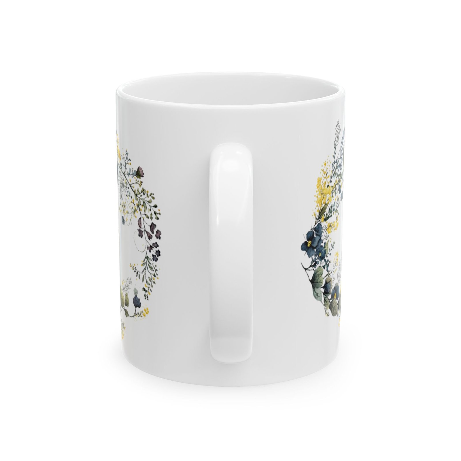 Blue Flower Joy Mug (FES Print) - Image 3