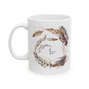 Purple Feather Love Mug (GAB Print)