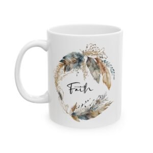 Blue Feather Faith Mug (GAB Print)