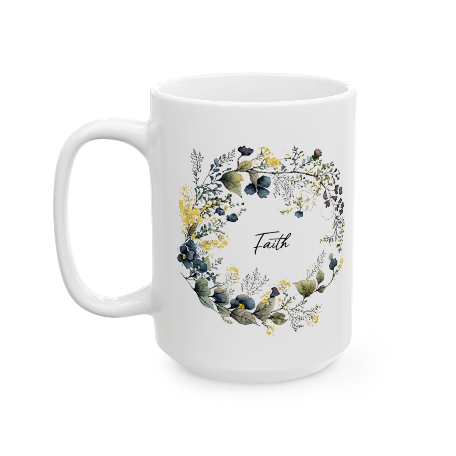Blue Flower Faith Mug (May Print) - Image 7