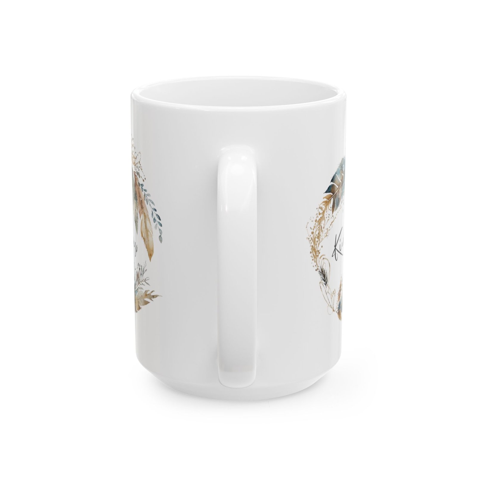 Blue Feather Kindness Mug (GAB Print) - Image 6