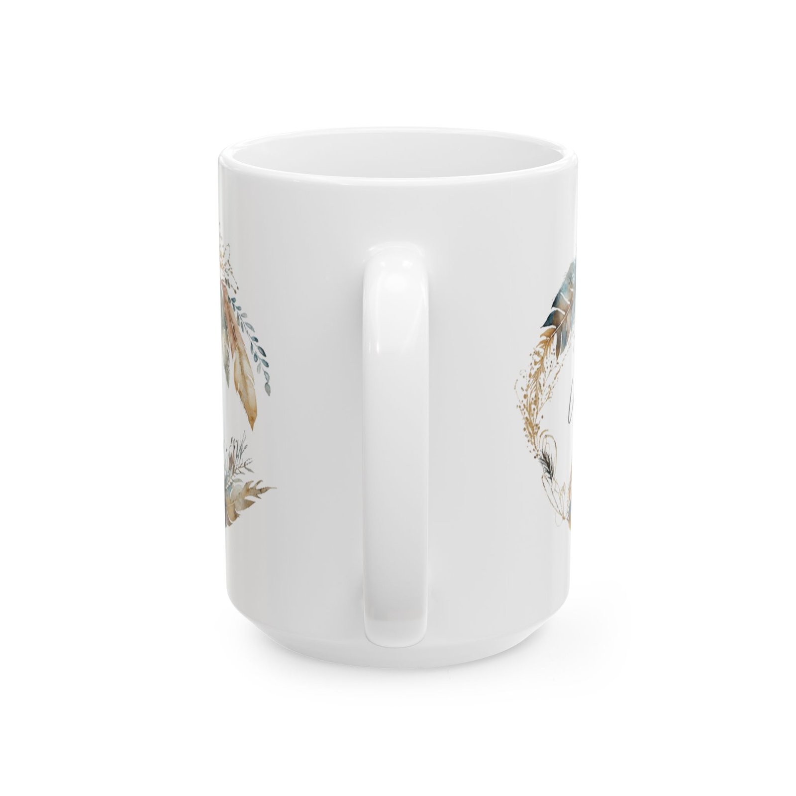 Blue Feather Love Mug (May Print) - Image 6