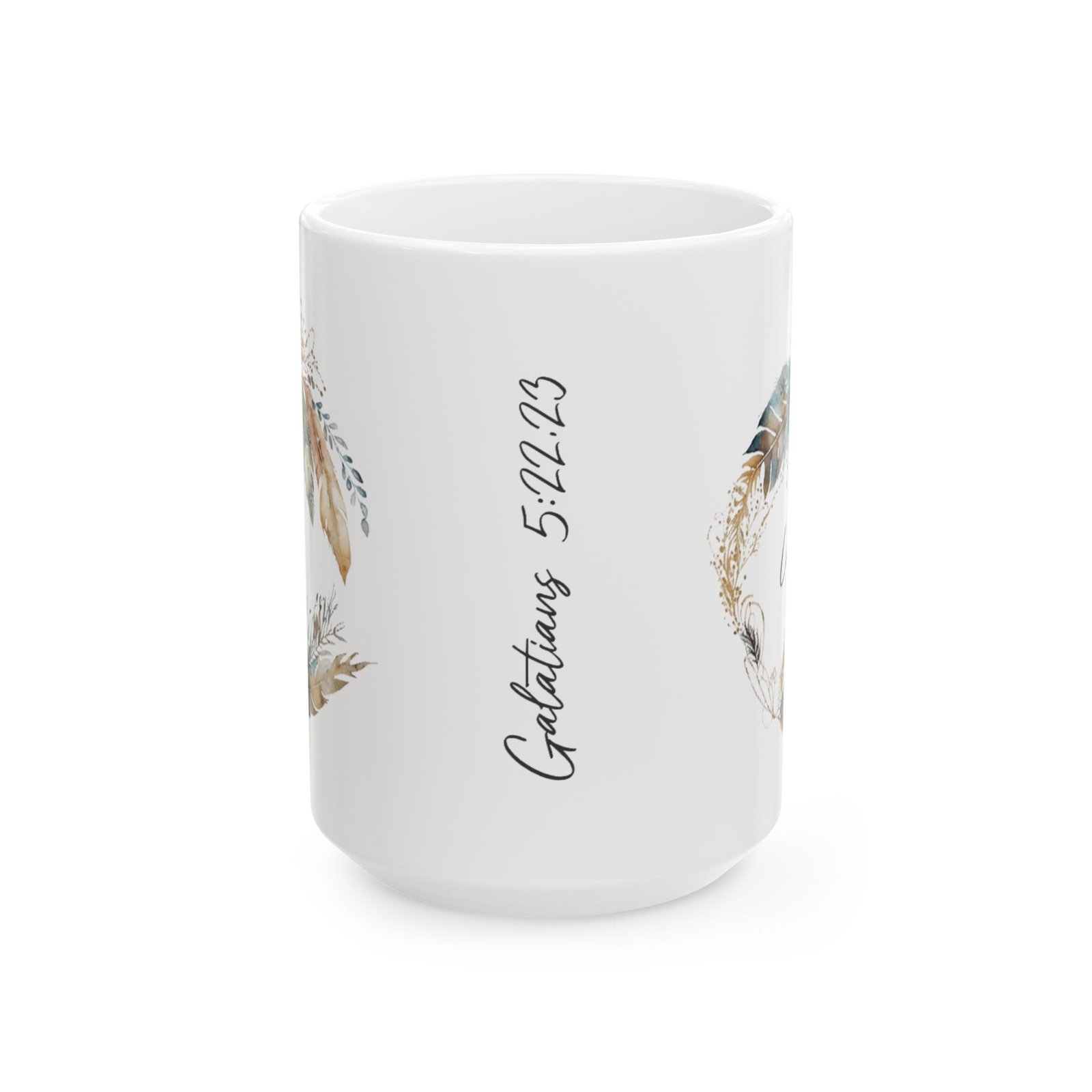 Blue Feather Love Mug (May Print) - Image 5