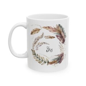 Purple Feather Joy Mug (FES Print)