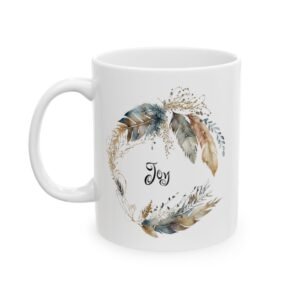 Blue Feather Joy Mug (FES Print)