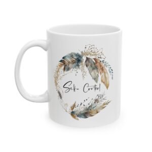 Blue Feather Self-Control Mug (GAB Print)